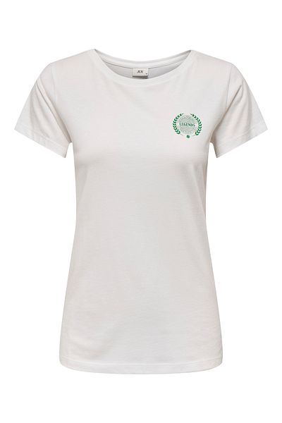 JDY Jdyparis S/S Based Printer Top - Jrs Exp 15193227   Cloud Dancer
