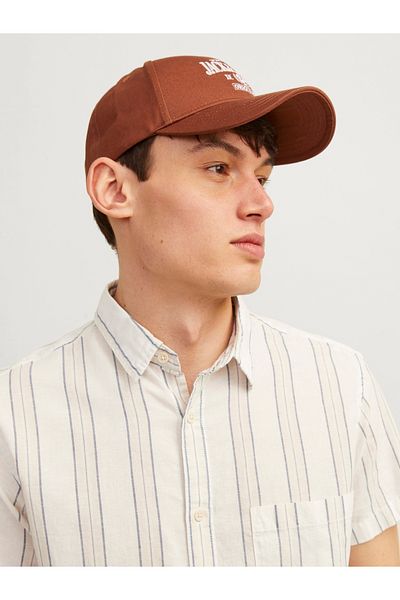 Jack & Jones Jactrue Baseball Cap Noos Ln 12263304   Copper Brown
