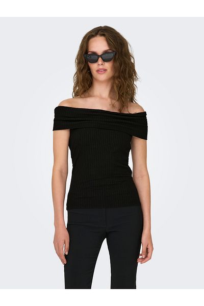 JDY Jdyfransiska Black Off-Shoulder Top - Jrs Exp 15344028   S/S