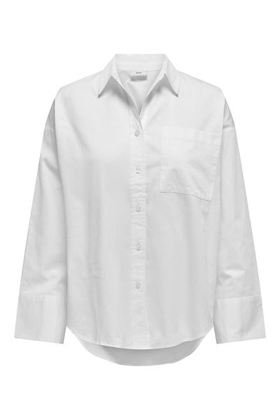 JDY Jdywillow White L/S Shirt - Wvn 15317246
