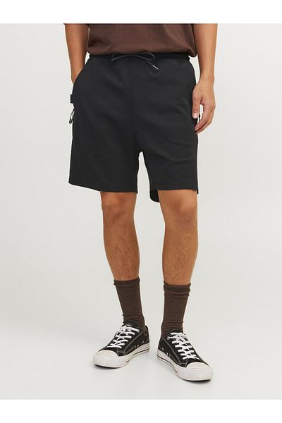 Jack & Jones Tight Black Men's Sweat Shorts Jpstgordon Jjcloud Sweat Shorts Sn