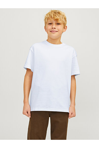 Jack & Jones JJURBAN EDGE TEE SS O-NECK NOOS JNR 12258902   أبيض