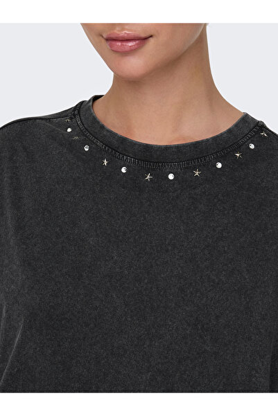 JDY Jdycarla S/S O-Neck Stud T-Shirt Jrs 15346243   Phantom