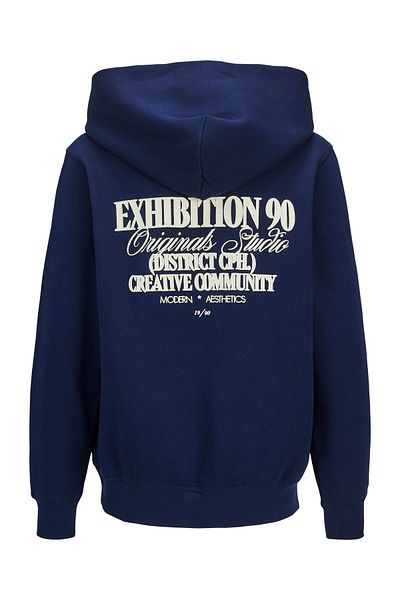 Jack & Jones Jorroxbury Ocean Cavern Hooded Sweatshirt - Ln Jnr 12276541