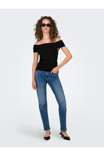 JDY Jdyfransiska Black Off-Shoulder Top - Jrs Exp 15344028   S/S