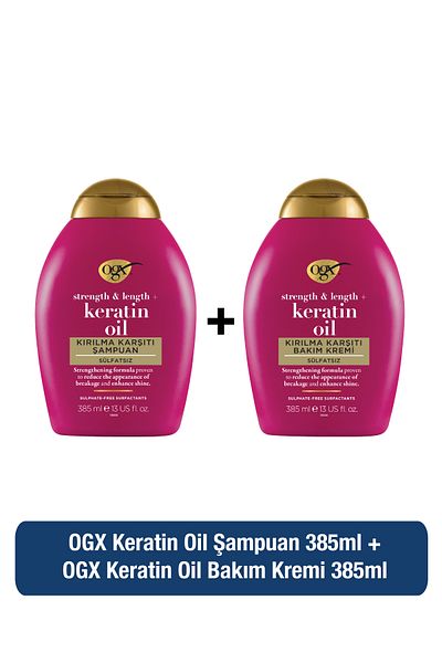 OGX Keratin Oil Sulfate-Free Shampoo and Care Cream