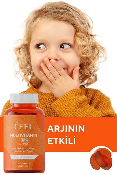 VitaCeel 3'lü Cilt Vitamini , Saç&Tırnak Vitamini ve Çocuk Vitamini Vegan Çiğnenebilir Gummy Vitamin