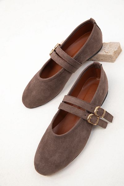 SOHO 19936 Model Brown Suede Women's Ballerinas