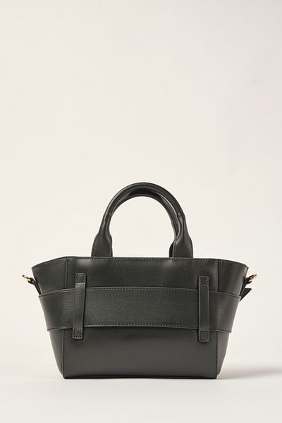 Ted Baker Black Plain Skin Iconic Bow Handbag 9048