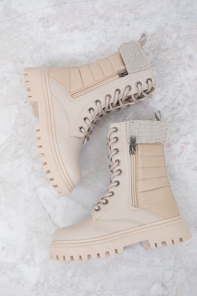 SOHO Beige Kids Boots & Booties 19901