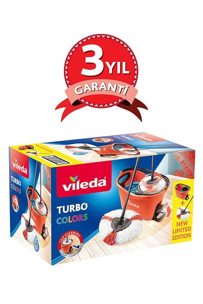 Vileda Turbo Colors 2in1 Cleaning Set - Orange