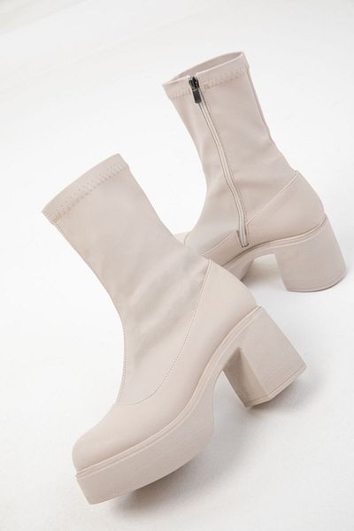 SOHO Μπεζ Γυναικείες Μπότες 19954 - Bootie Model
