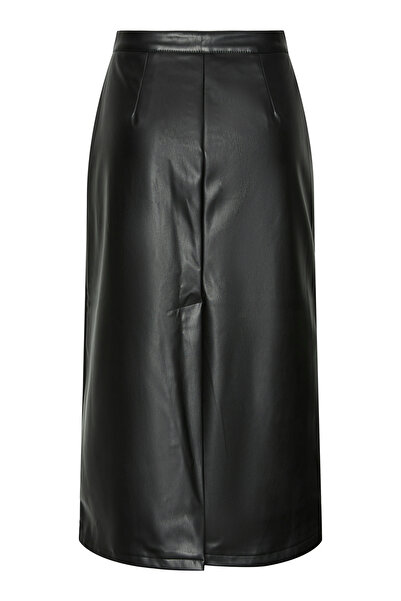 PIECES PCNEETH HW - PU Midi szoknya
