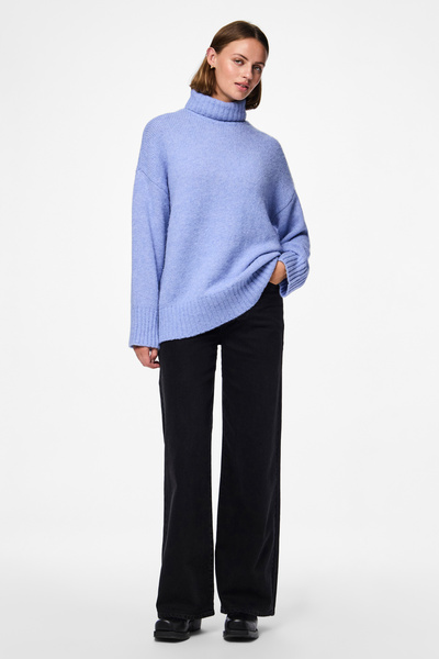 PIECES PCNANCY LS - Pantaloni de tricotat cu decolteu deschis