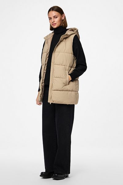 PIECES Vest Women's / Girls' Silver Mink