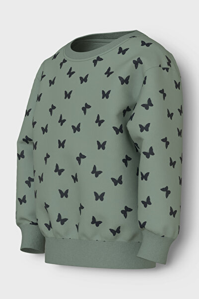 Name it Nmfdavina Ls Sweat Fleece - Zimní mikina Bru Noos