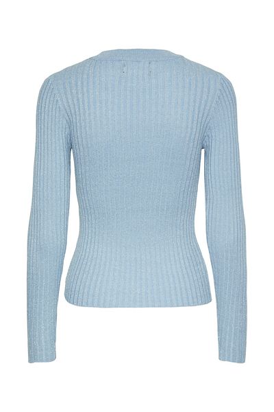 PIECES PCCRISTA LS Lurex O-Neck Knit Sweater MM