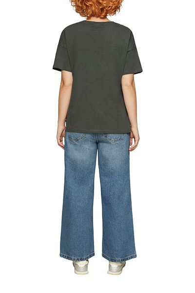 QS by s.Oliver Bequemer Schnitt – Soft-Jersey mit Frontprint-Muster