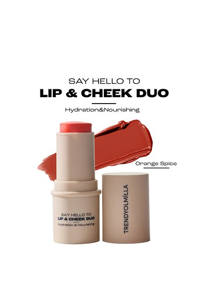 Trendyolmilla Beauty Orangefarbene Dattel-Lippen- und Wangenlippen und Cheek – TKZAW25LK00001