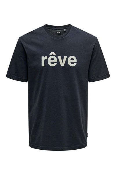 Only & Sons Onskarter Reg Ss Tee Men's T-Shirt 22028713   Dark Navy