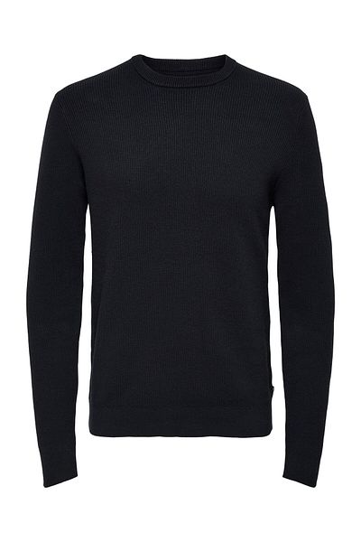 Only & Sons Onsphil Reg 12 Struc Crew Knit Noos 22022855 Dark Navy