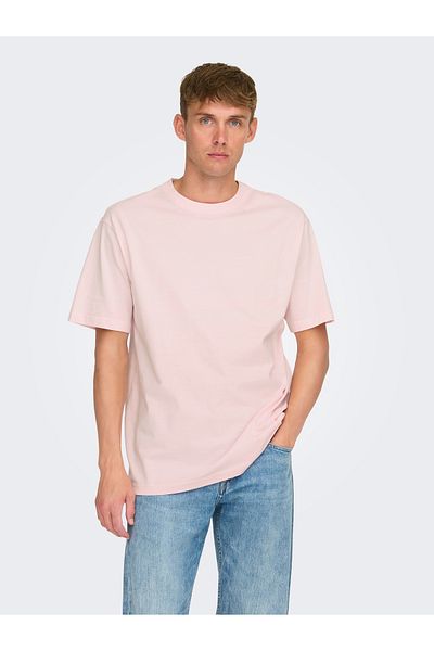 Only & Sons Onsfred Life Rlx Ss Tee Noos 22022532 Barely Pink