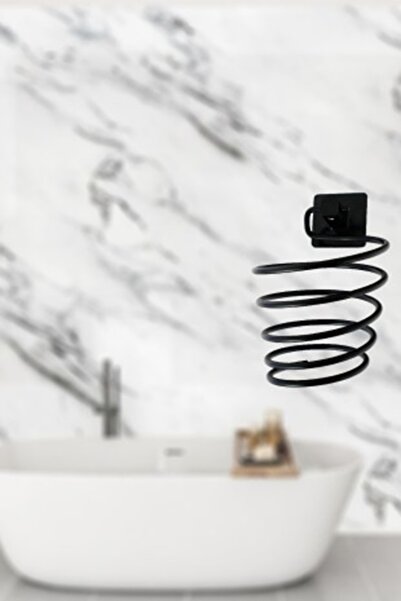 VENON Μαύρη κρεμάστρα για στεγνωτήριο ρούχων Αυτοκόλλητη Κρεμάστρα Μπάνιου Με Κόλλα