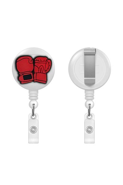 PABALAS Red Boxing Gloves Figured Yoyo Card Holder Collar Lanyard Holder