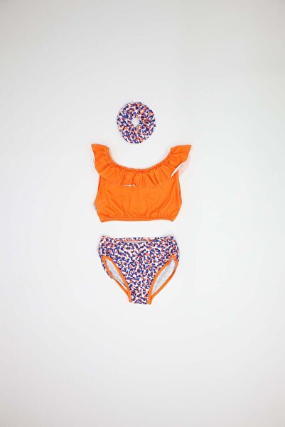 rg kidsstore Teen Girls Uv Protection Quick Dry Swimsuit Set and Hair Clip_Rg3339