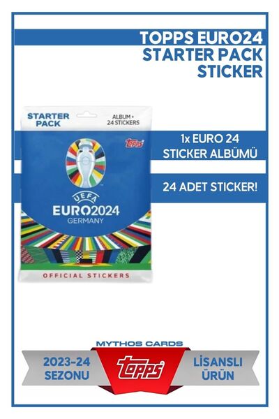 Topps Euro 2024 Sticker Starter Pack