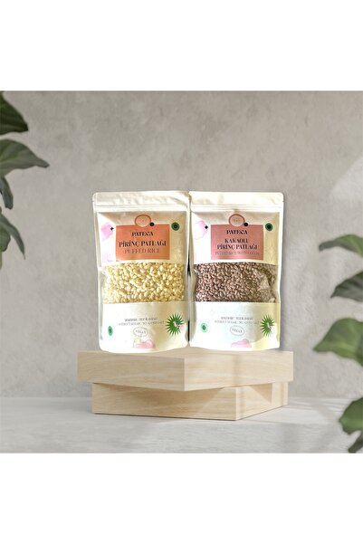 pateca Şekersiz Sade Pirinç Patlağı 230g X1 Ve Şekersiz Kakaolu Pirinç Patlağı 230 G X1