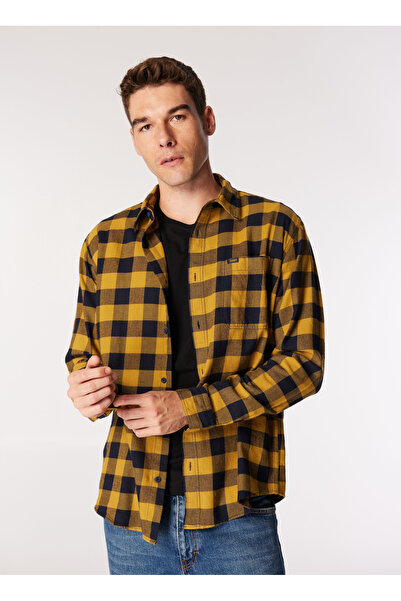 Lee Relaxed Sarı Erkek Gömlek L242518200 Sarı Gömlek