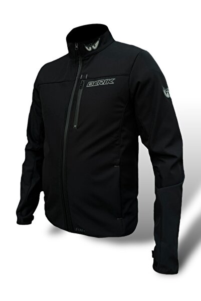 BERİK Berik Force Rüzgar Geçirmez Suya Dayanıklı Softshell Mont Siyah