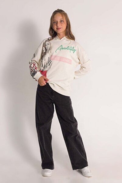 DMB BOYS & GIRLS 100% pamučne farmerke sa širokim nogavicama i podesivim stru...