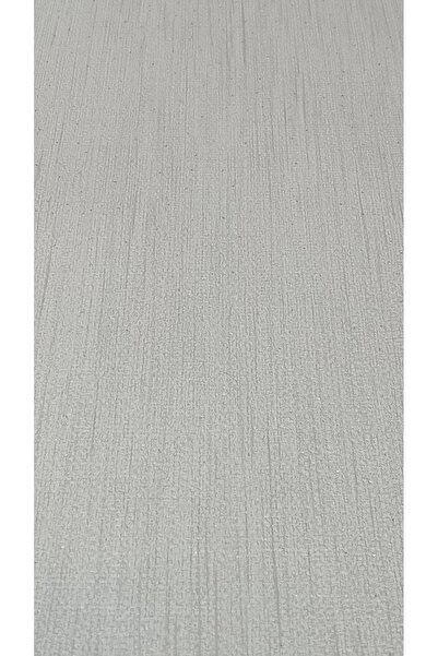 Oskar Açık Gri Desenli Duvar Kağıdı 5m2 Simli sade duvar kağıdı, 53 x 1000