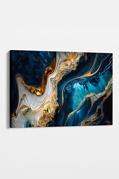 TabloShop Navy Blue Marble Tablo