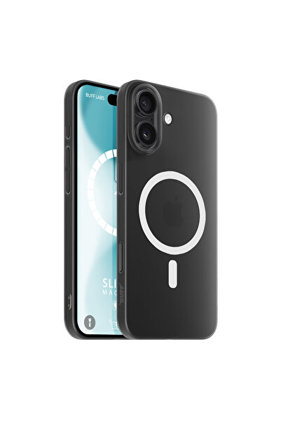 Buff iPhone 16 MagSafe Slimfy Kılıf - Siyah