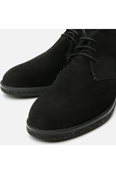 Hotiç Genuine Leather Black Men's Casual Boots