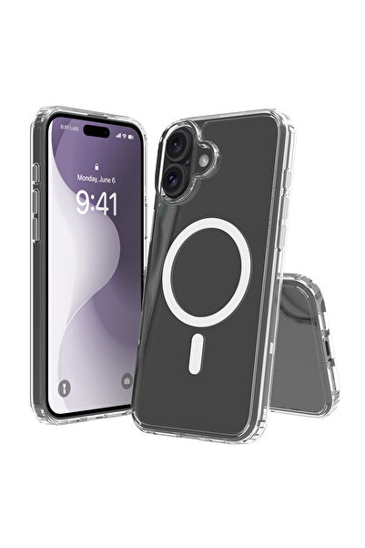 Buff iPhone 16 Plus MagSafe Air Hybrid Kılıf - Şeffaf
