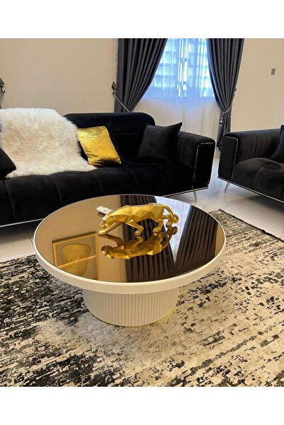 Avem Design Mono %100 Ahşap 1. Sınıf Orta Sehpa KIRIK BEYAZ