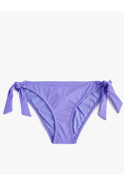 Koton Parte de jos de bikini de bază, talie normală, cravată laterală