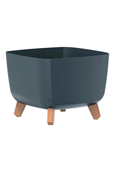 Prosperplast وعاء زهور جراسيا مربع مقاوم للأشعة فوق البنفسجية مع ملحق