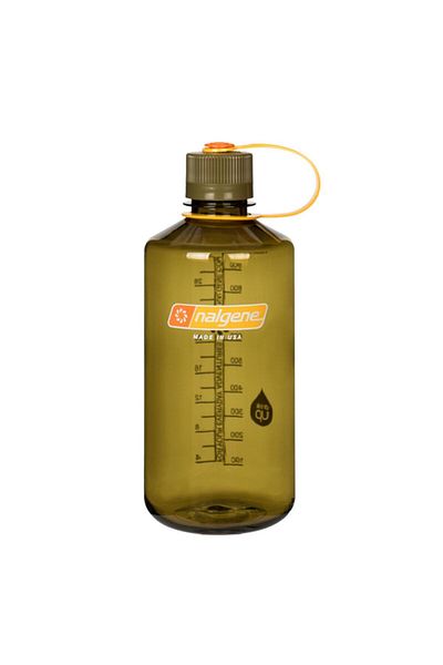NALGENE 32 oz Olive Flask - Comfortable Cut