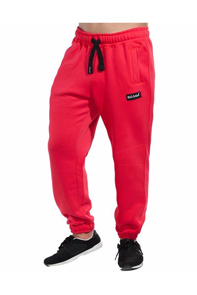 Big Sam Skinny Leg Red Winter Sweatpants