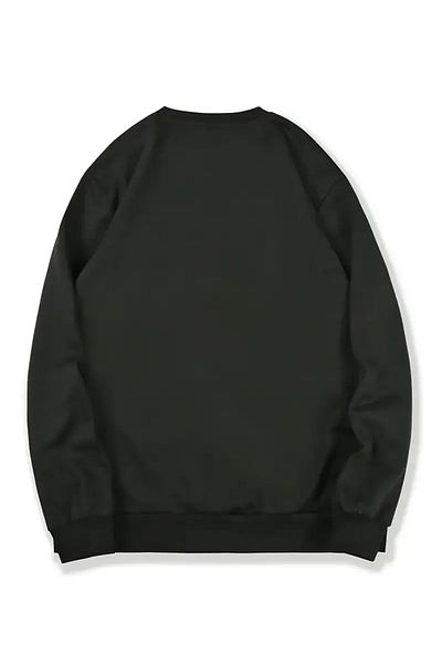 Pink Sky Large Size Printed Oversize Sweatshirt