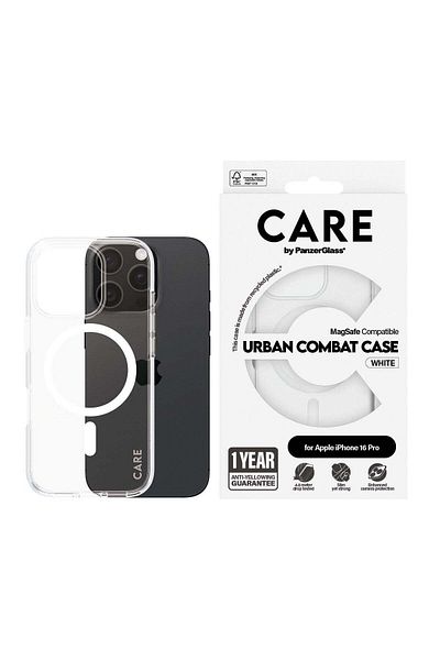 PanzerGlass CARE Flagship Beyaz MagSafe iPhone 16 Pro