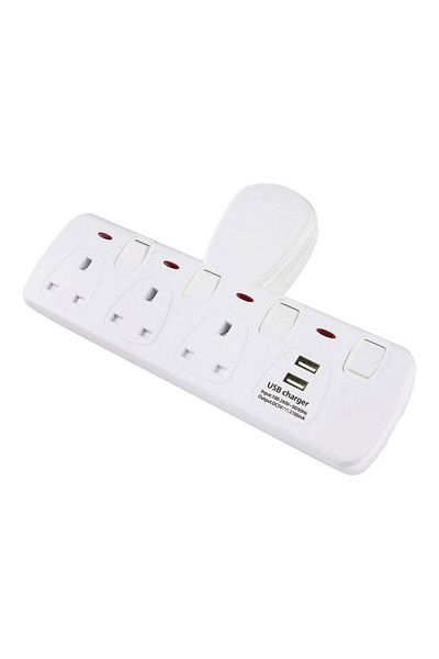 Kistenmacher محول مقبس حائطي سريع الشحن بقوة 3250 واط مزود بـ 3 بطاريات 2 منفذ USB