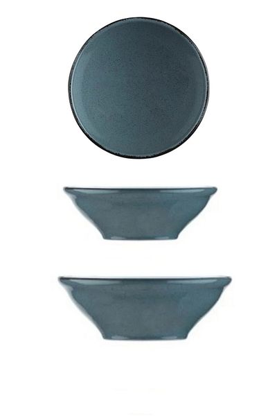 Kütahya Porselen Pearl Bowl Greenery Bowl - 24 cm and 20 cm Salad Bowl, Set of 2