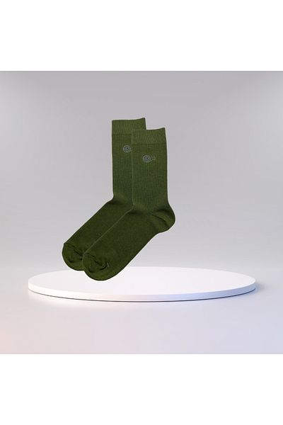 babbelt Khaki Color 3 Pairs Flexible and Comfortable Socks