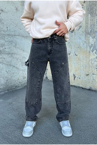 corfixman Baggy Piece Patched Pants
